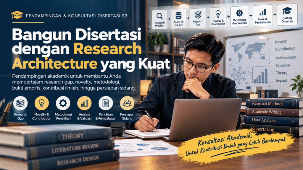 Pendampingan Disertasi S3: Konsultasi Penelitian dari Novelty hingga Sidang